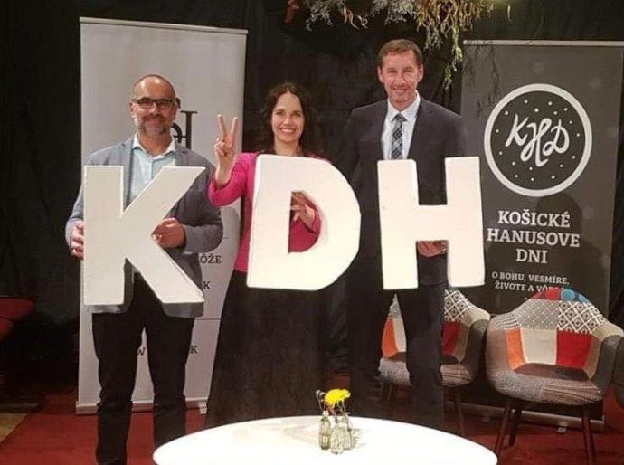 Marián Čaučík, Miriam Lexmann a Milan Majerský sú v súčasnosti jedny z najvýraznejších tvárí KDH. Foto - Facebook KDH