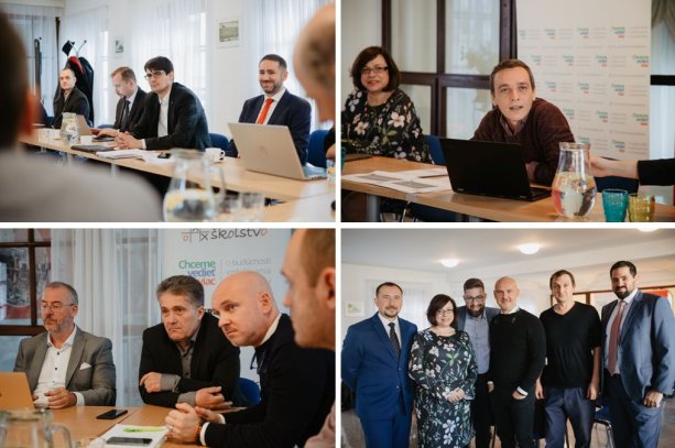 So zástupcami koaličných i opozičných strán a s analytikmi sme diskutovali o riadení škôl a financovaní regionálneho školstva | Foto - Katarína Haršányová pre Nové školstvo