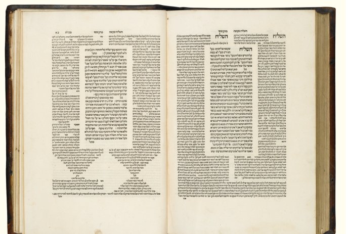 Talmud z dielne kresťanského tlačiara Daniela Bomberga z Benátok. Vznikol v 16. storočí. Foto - Sotheby's