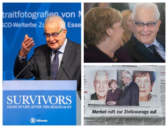 Naftali Fürst na výstave o preživších v Nemecku. Foto - archív N. F.