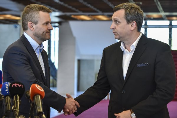 Peter Pellegrini a Andrej Danko. Foto - TASR