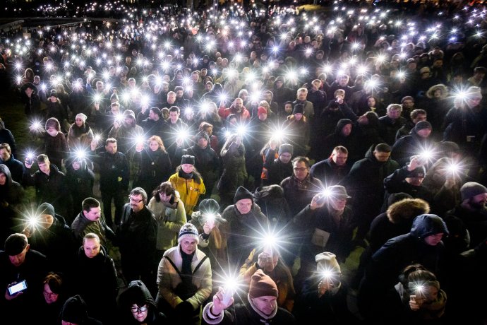 Protest Za Slušné Slovensko v roku 2020. Foto N - Tomáš Benedikovič