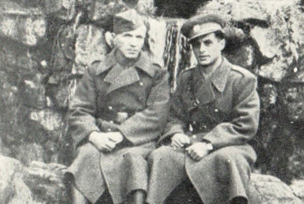 Arnošt Steiner s jeho otcom v Buzuluku