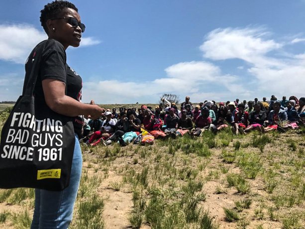 Write for Rights actions held in South Africa, 2019.