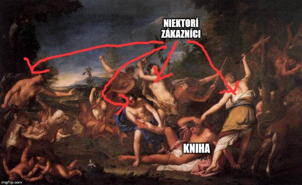 Každodenný osud niektorých kníh. Zdroj obr.: Gregorio Lazzarini - Orfeus a Bakchantky / WikiCommons