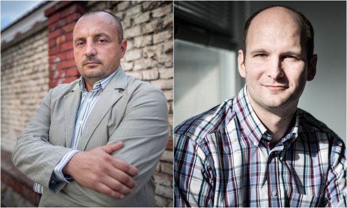 Lukáš Kyselica a Gábor Grendel, kandidáti na ministra vnútra. Foto N – Vladimír Šimíček