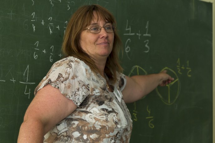 Učiteľka matematiky Dagmar Môťovská. Foto - Daša Barteková