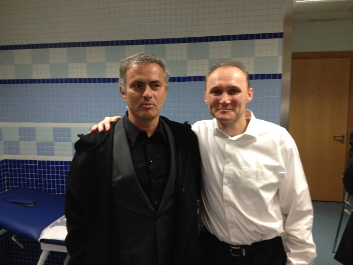 S trénerom José Mourinhom. Foto – Roman Slyško