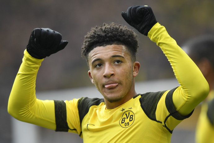 Jadon Sancho mal byť toto leto prestupovou prioritou viacerých veľkoklubov. Foto - TASR/AP