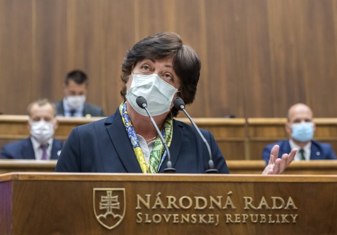 Ombudsmanka Mária Patakyová v parlamente. Foto – TASR