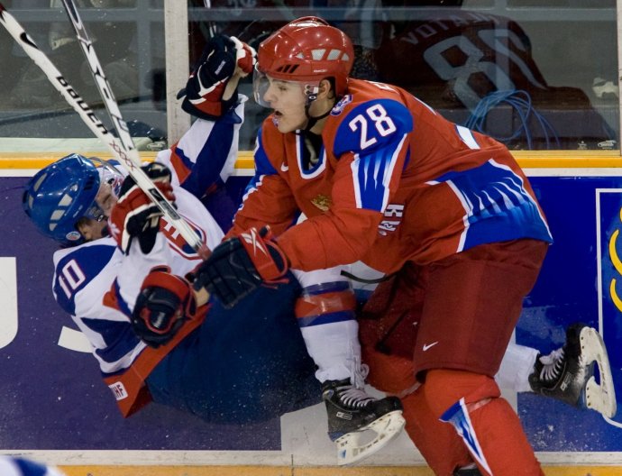 Nikita Filatov v ruskej juniorskej reprezentácii. Foto - TASR/AP