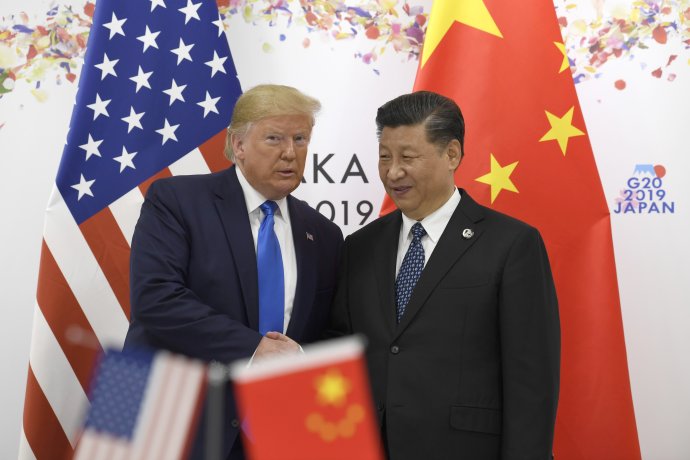 Trump a prezident Si Ťin-pching v Osake. Foto - TASR/AP