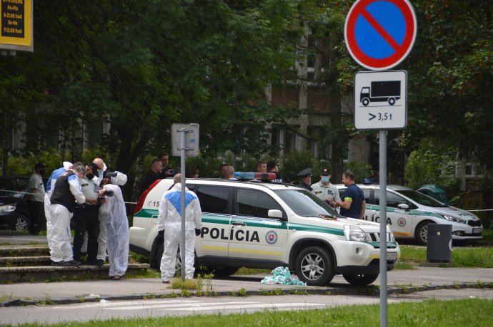 Miesto, kde policajti zastrelili útočníka. Foto N - Daniel Vražda