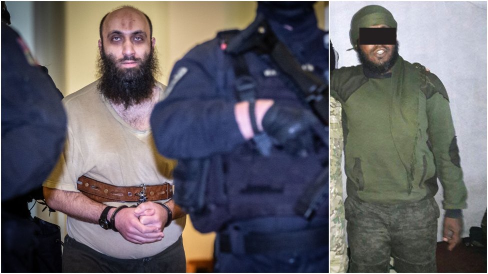Imám Samer Shehadeh (vľavo) a bojovník Abu Anas al Sudani. Foto N - Tomáš Benedikovič a archív