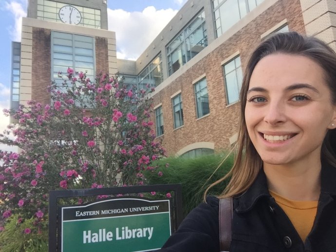 Nikola Lehotská študuje na Eastern Michigan u University. Foto - archív N. L.
