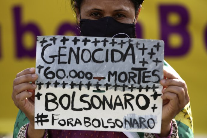 Protesty proti Bolsonarovi. Foto - TASR/AP