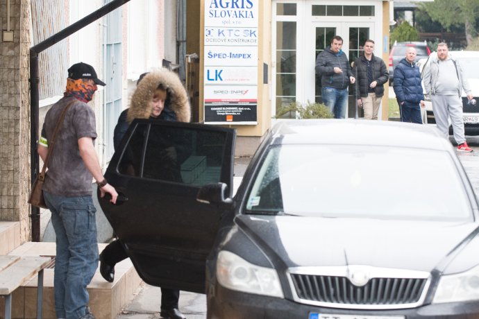 Jarmila Urbancová po zadržaní v rámci akcie Búrka. Foto - TASR