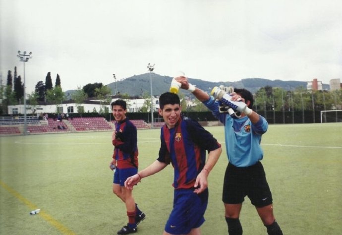José Casado ako mladík v drese FC Barcelona. Foto - archív J. C.
