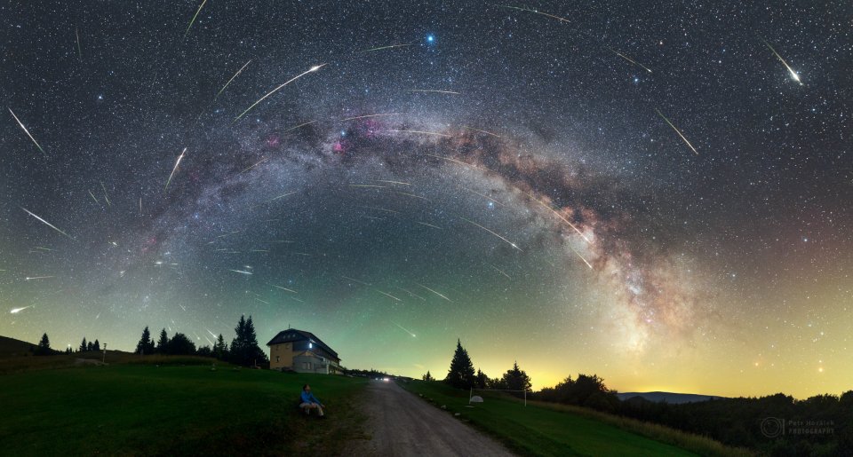Maximum meteorického roja Perzeidy v roku 2016 z Parku tmavej oblohy Veľká Fatra. Foto – Petr Horálek