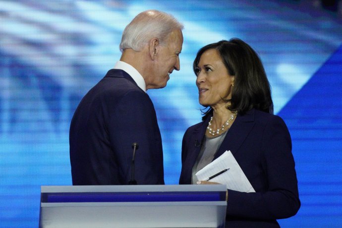 Joe Biden a jeho kandidátka na viceprezidentku Kamala Harris. Foto - AP