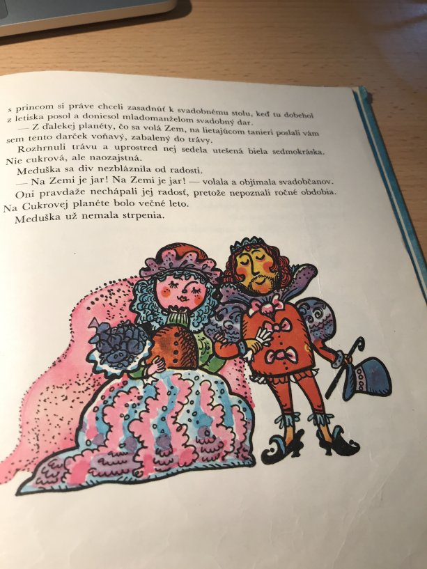 Božena Plocháňová: Ilustrácia z knižky Meduška (Elena Čepčeková, Mladé letá, 1973)