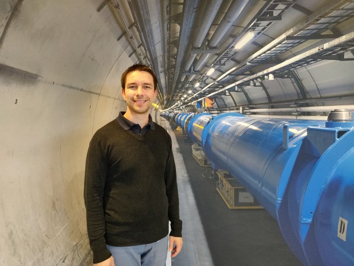 Fyzik Michal Kovaľ v CERN-e. Zdroj – archív M. K.