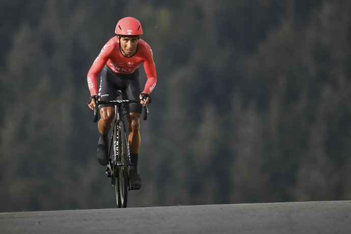 Quintana počas 20. etapy Tour de France. Foto - TASR/AP