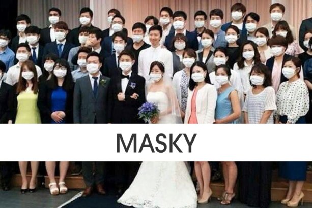 Masky v Japonsku aj na svadbe