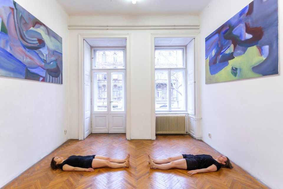 Z výstavy Ludmily Hrachovinovej Silent Immediacy, Knoll Gallery Budapest, 2020. Foto - Ján Šipöcz