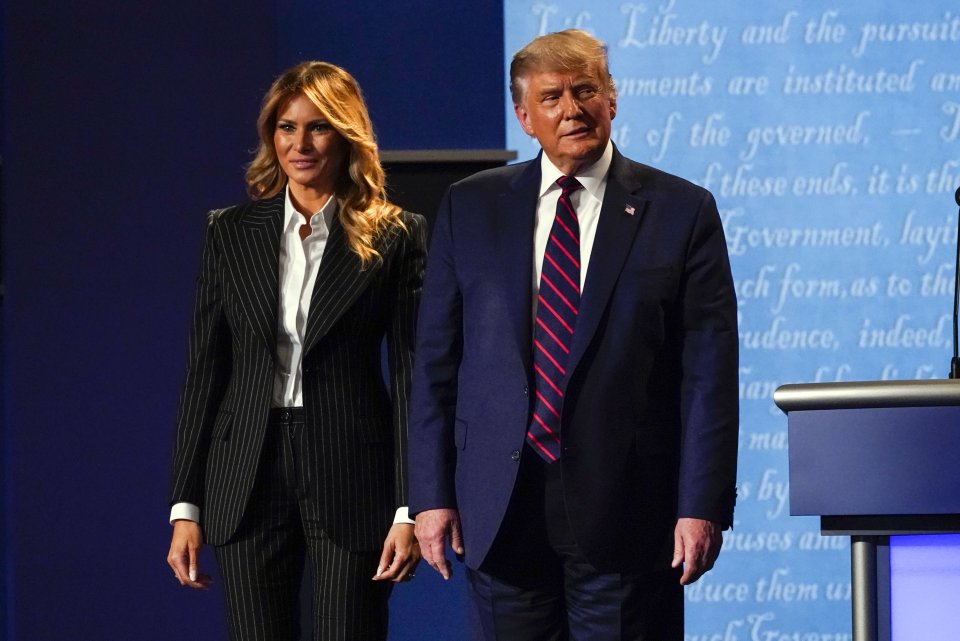 Trump a jeho manželka Melania po prvej prezidentskej debate. Foto - TASR/AP