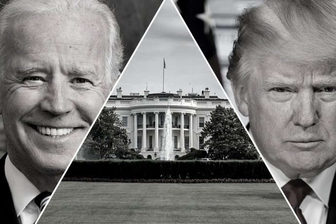 V súboji o Biely dom sa v novembri stretnú Joe Biden a Donald Trump. Koláž – Deník N (Foto – White House, David Everett Strickler, Library of Congress)
