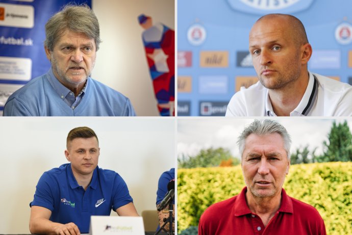 Ladislav Borbély, Ján Mucha, Peter Ďuriš a Ján Kocian. Foto – koláž, TASR a Jana Červená