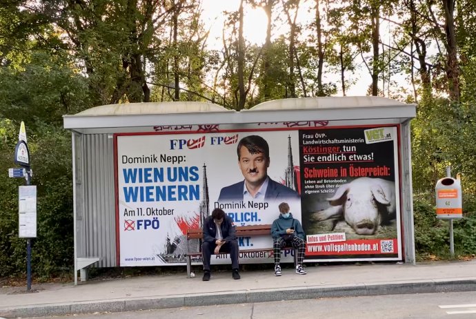 Na dvojciferný výsledok môže Slobodná strana Rakúska zabudnúť. Je hlavným porazeným viedenských volieb. Foto N - Mirek Tóda