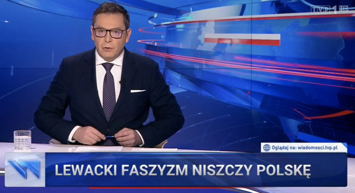 MediaBrífing: Ľavicový fašizmus nás chce zničiť, straší občanov poľská štátna televízia