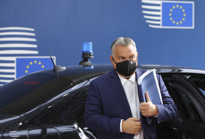 Maďarský premiér Viktor Orbán v Bruseli v októbri 2020. Foto - AP