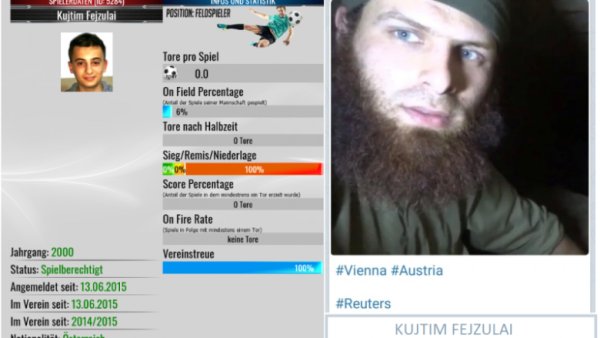 Z futbalistu terorista, z usmievavého chlapca nenávistný stúpenec ISIS: príbeh útočníka z Viedne Kujtima Fejzulaia