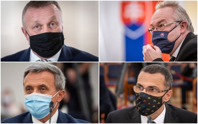 Juraj Kliment, Ján Šanta, Ján Hrivnák a Maroš Žilinka. Foto – N a TASR
