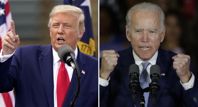 Donald Trump a Joe Biden. Foto: TASR/AP