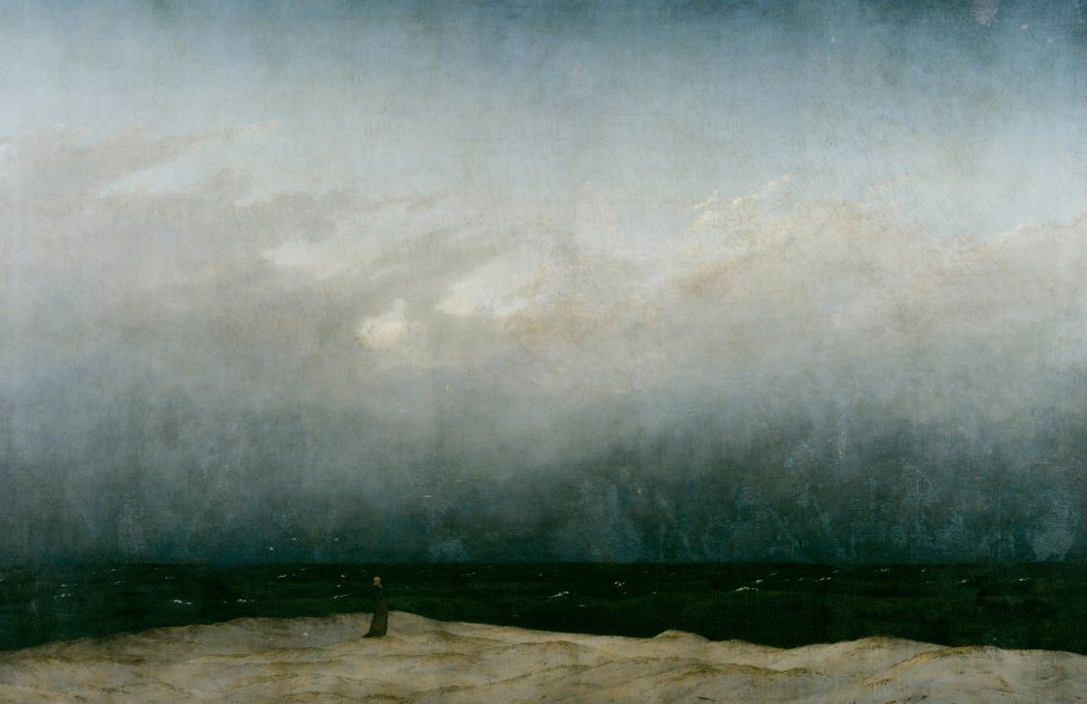 Človek, príroda, univerzum. Caspar David Friedrich - Der Mönch am Meer (1808/1810)