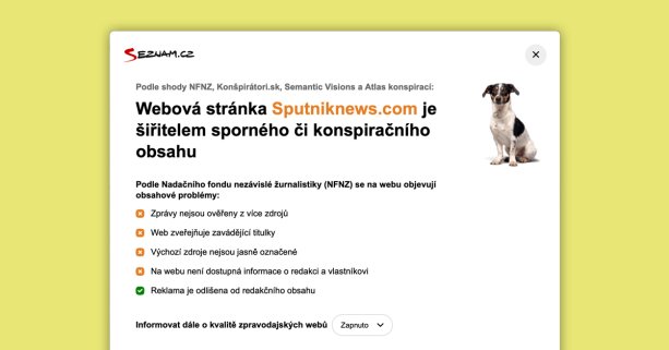 Seznam.cz upozorňuje používateľov pred návštevou konšpiračných webov
