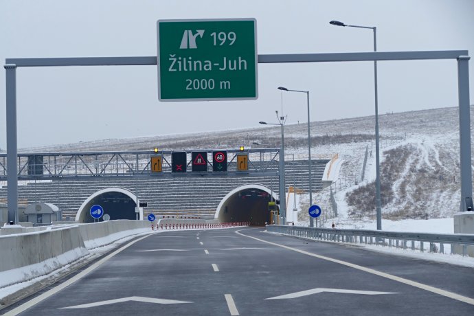 Novootvorený úsek diaľnice D1. Foto – TASR