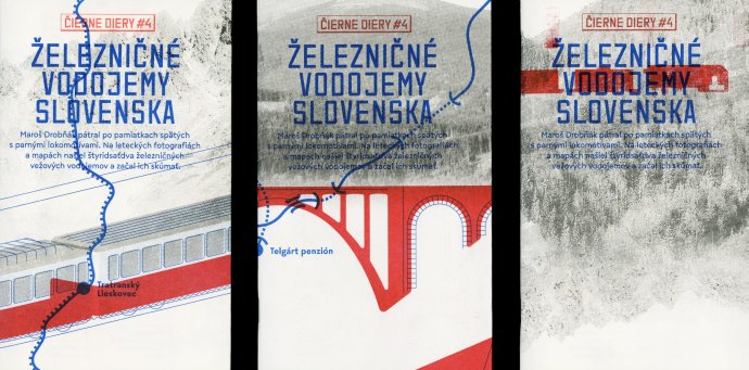 Michal Tornyai: grafický dizajn magazínu Železničné vodojemy Slovenska, Čierne diery o.z., 2019. Zdroj: Slovenské centrum dizajnu, Andrej&Andrej.