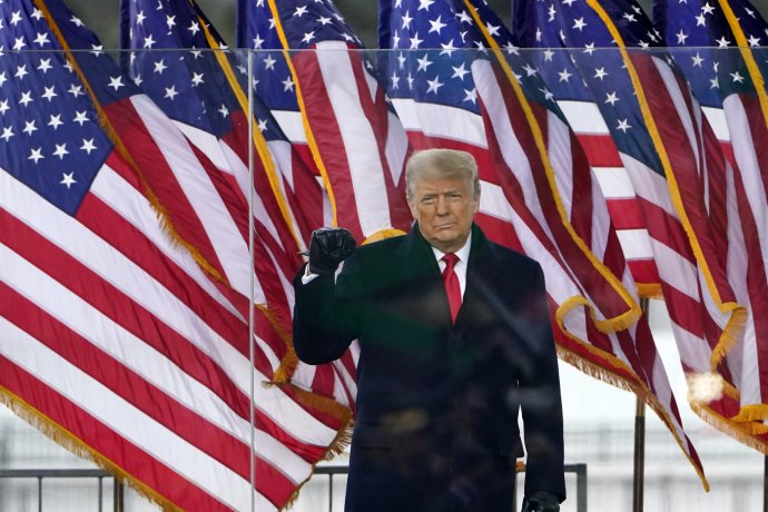 Trump počas mítingu. Foto - TASR/AP