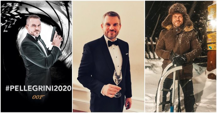 Pellegriniho fotky zo Silvestra 2019 (vľavo a v strede) a z 27. decembra. Foto - FB P. P.