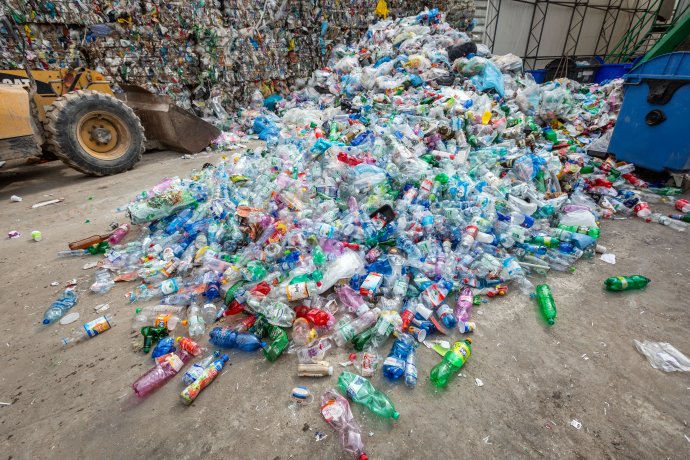 Plastové flaše pripravené na recykláciu Foto N - Tomáš Benedikovič