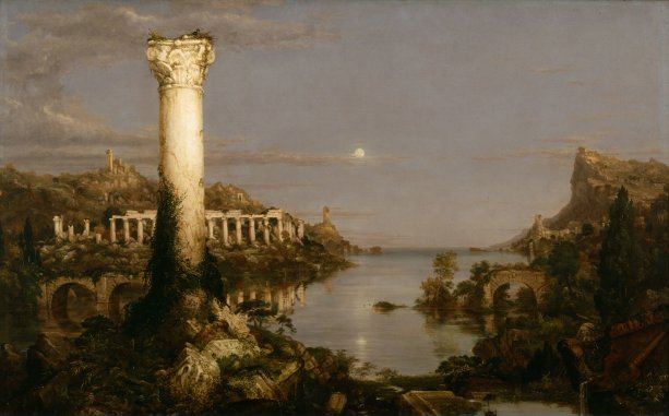 Thomas Cole - Spustošenie (1836) / zo série Impérium v čase (1833-1836). Zdroj: commons.wikimedia.org