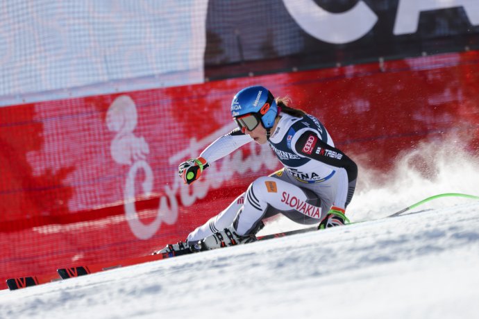 Vlhová počas 1. kola kombinácie. Foto - TASR/AP