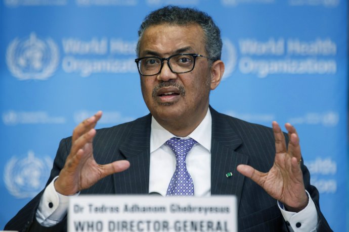 Generálny riaditeľ Svetovej zdravotníckej organizácie (WHO) Tedros Adhanom Ghebreyesus. Foto - TASR/AP