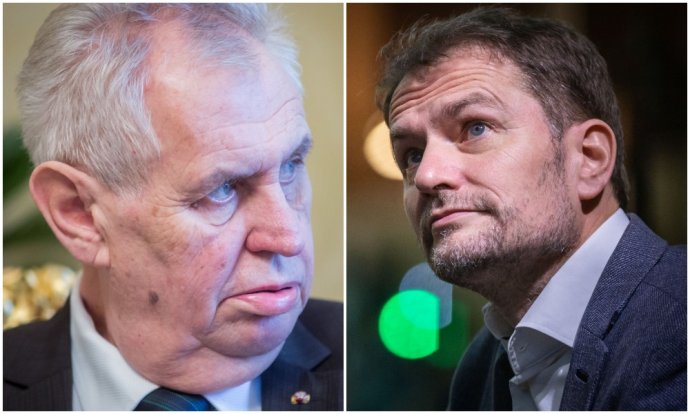 Miloš Zeman a Igor Matovič. Foto N - Tomáš Benedikovič