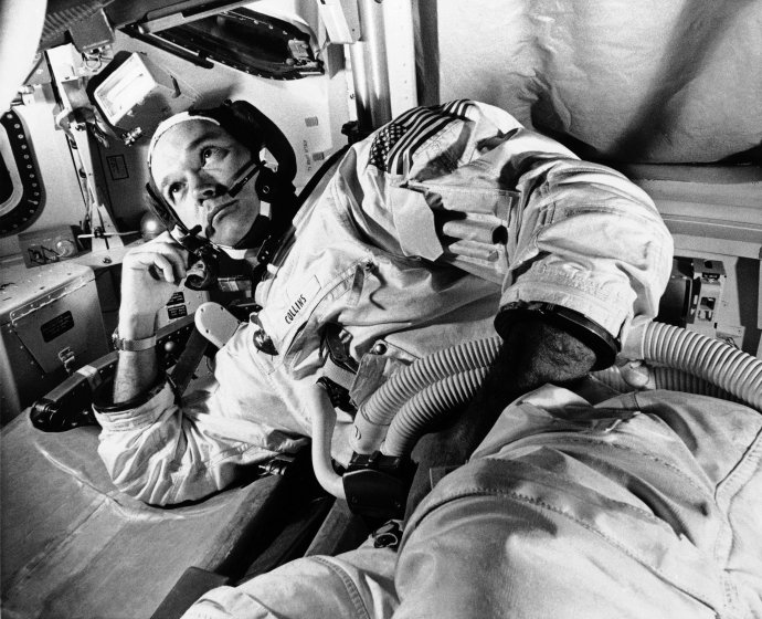 Michael Collins počas tréningovej misie mesiac pred štartom Apolla 11. Foto - TASR/AP